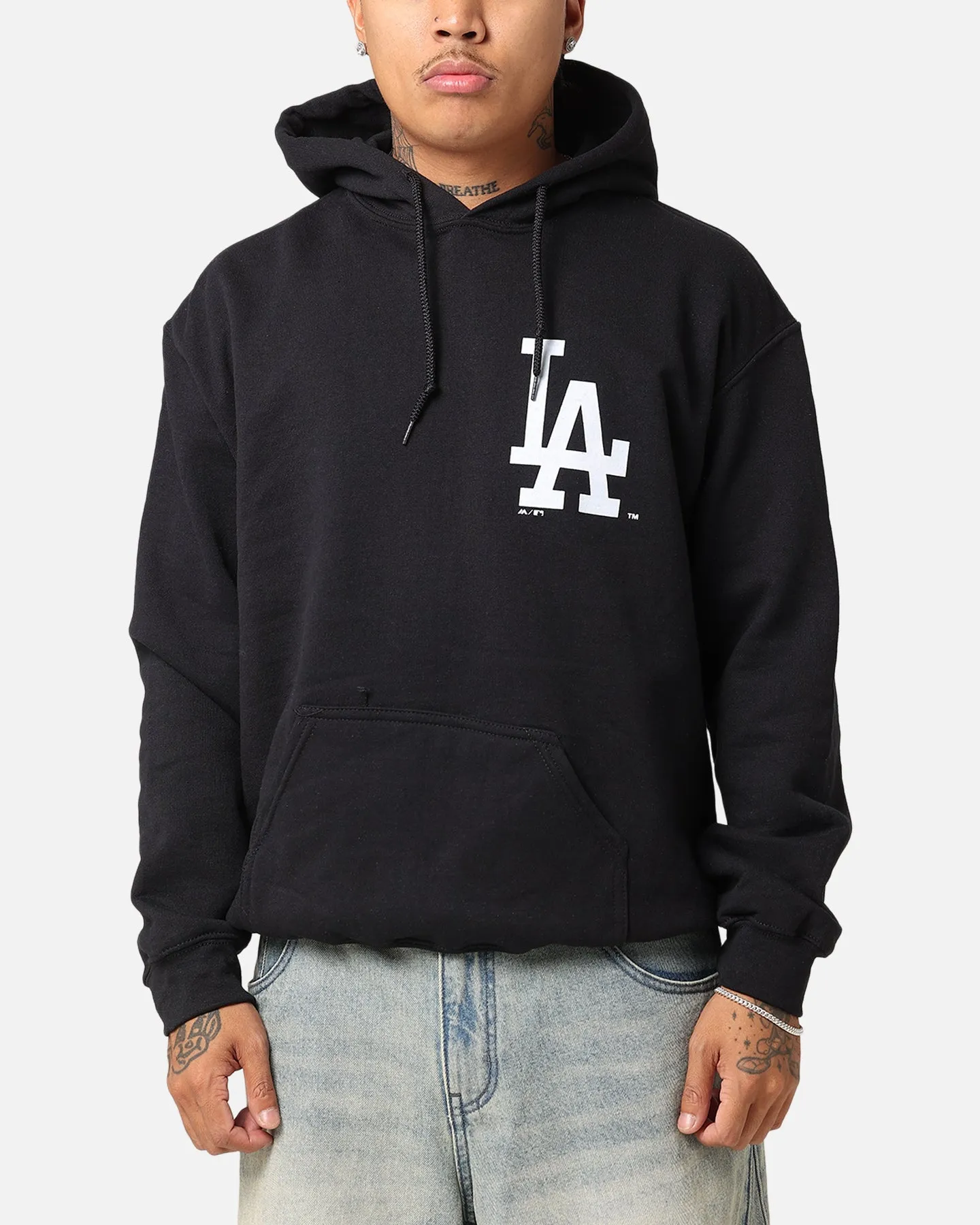 Majestic Athletic Los Angeles Dodgers Arch Stack Hoodie Black sold by Culture Kings product image thumbnail 2