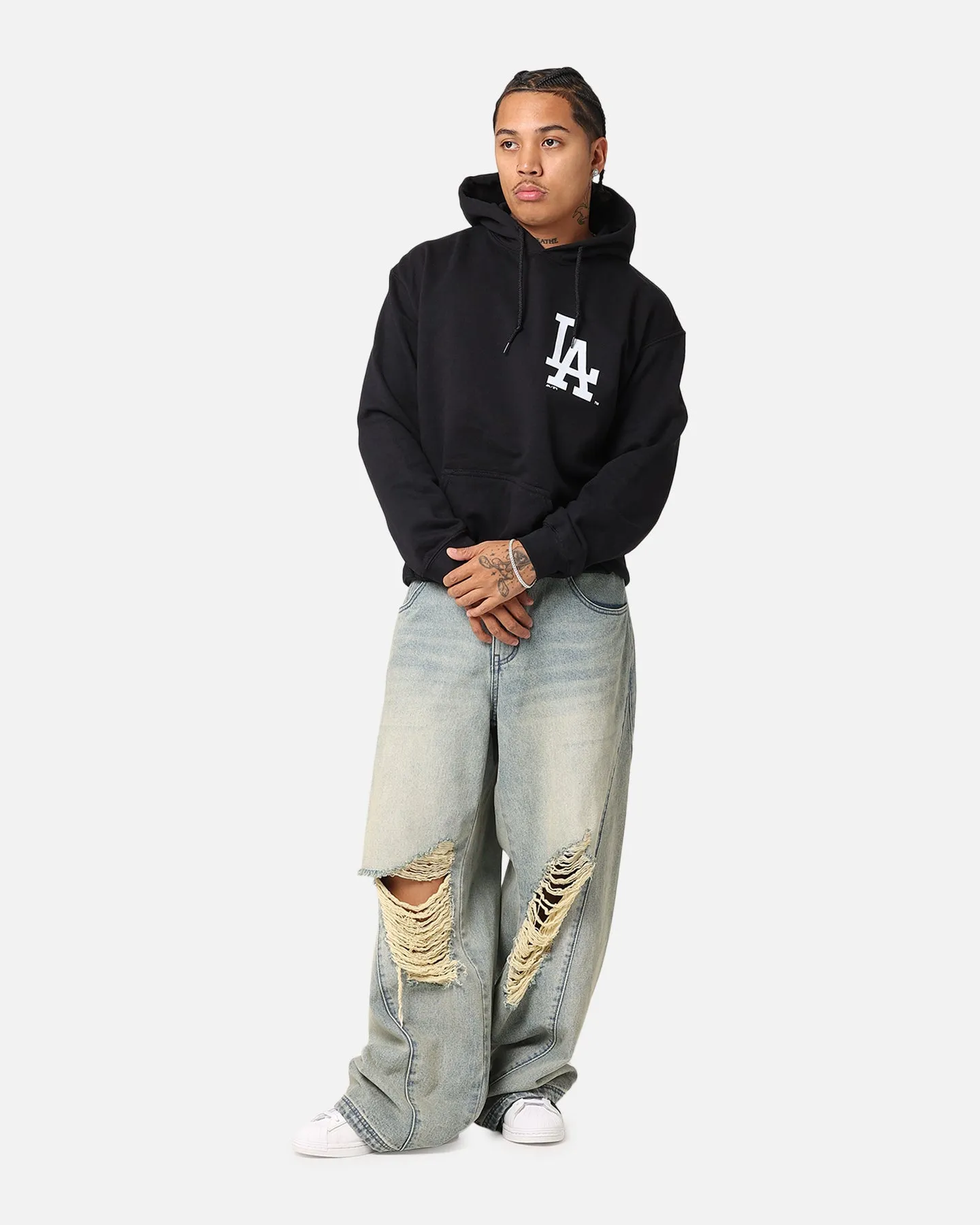 Majestic Athletic Los Angeles Dodgers Arch Stack Hoodie Black sold by Culture Kings product image thumbnail 3