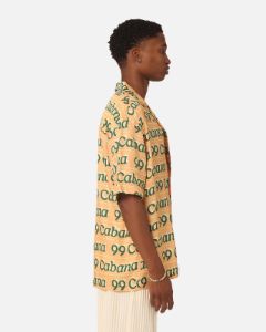 99 Cabana Logo Short Sleeve Button Up Shirt Yellow/Green sold by Culture Kings