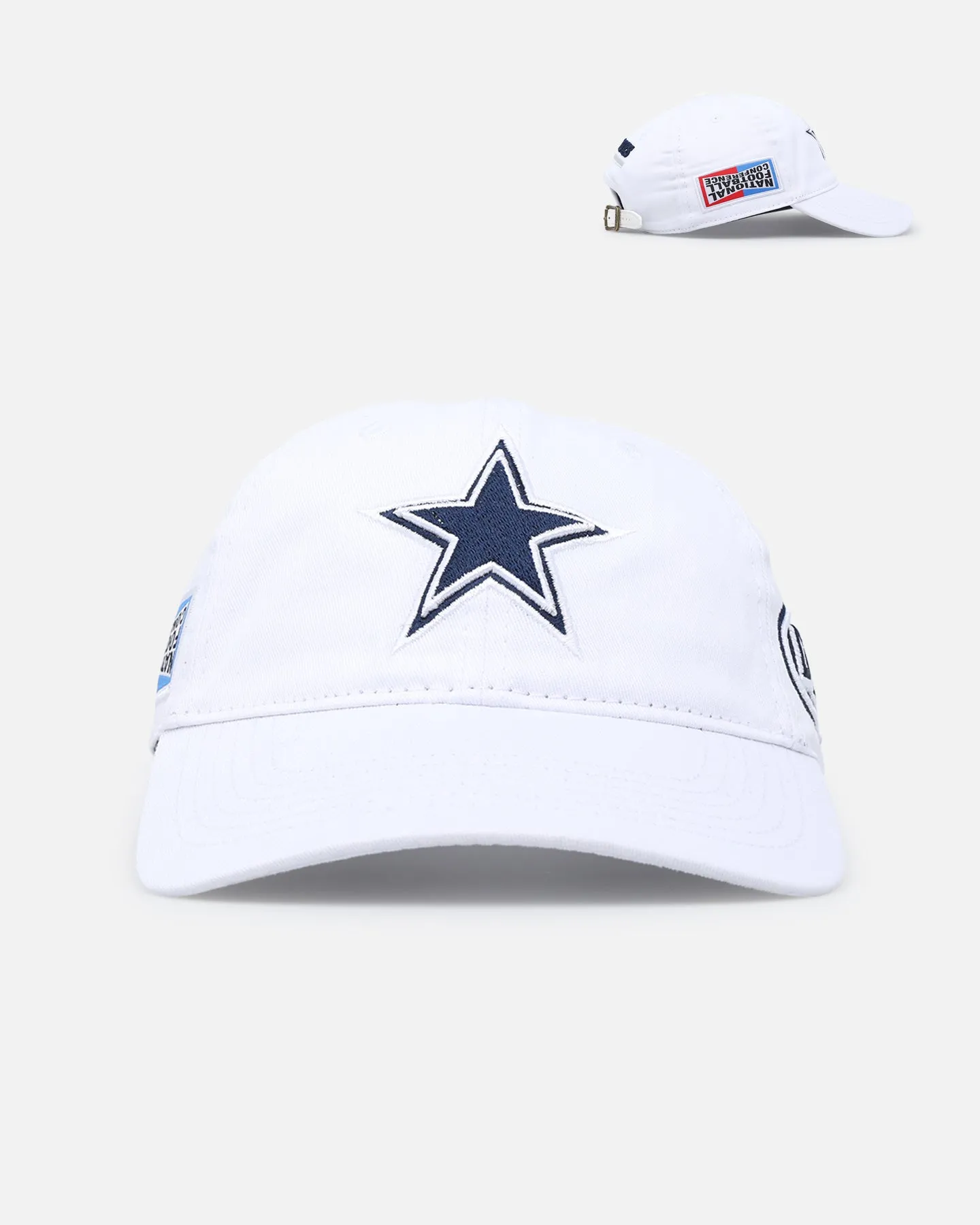 Pro Standard Dallas Cowboys Fast Lane Logo Dad Hat Strapback White sold by Culture Kings