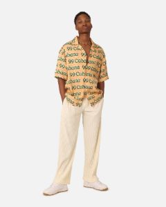 99 Cabana Logo Short Sleeve Button Up Shirt Yellow/Green sold by Culture Kings
