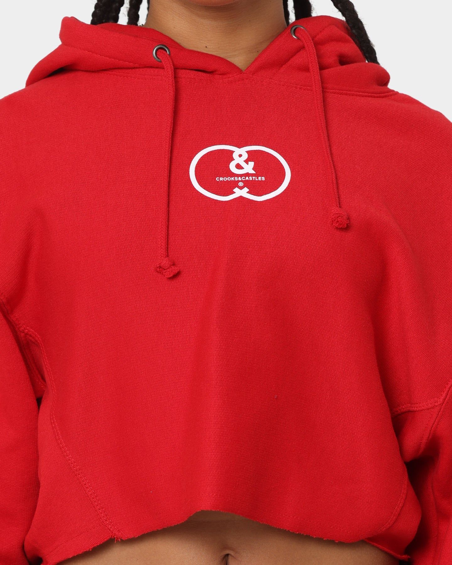 クルックスアンドキャッスルズ Crooks & Castles 【 Women's Cc Logo Oversized Crop Hoodie Womens 】 レディース Crooks & Castles Women's CC Logo Oversized Crop Hoodie