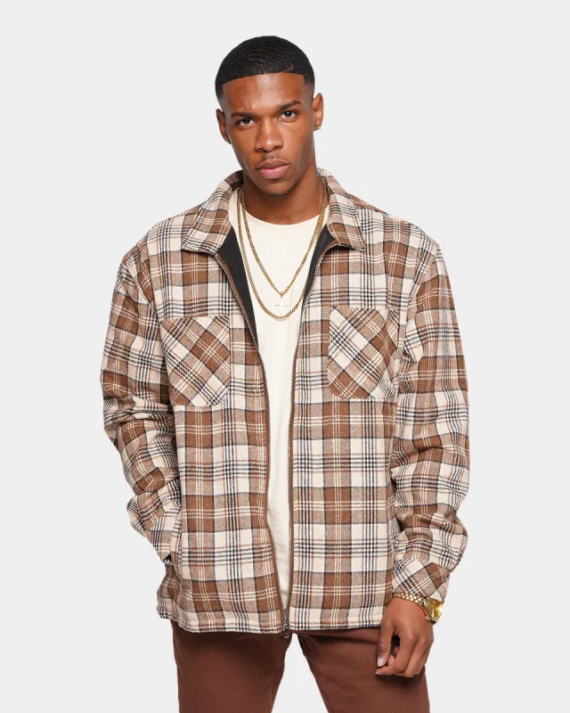 XXIII Soren Plaid Bomber Jacket Brown sold by Culture Kings