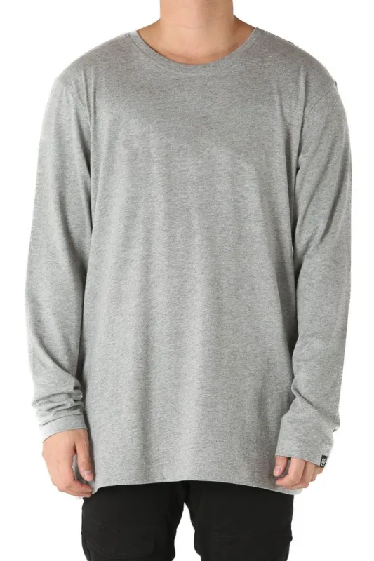 Goat Crew W17 Blank LS Tee Grey Heather sold by Culture Kings