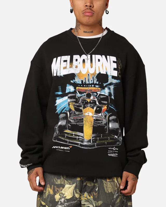 Mitchell & Ness X McLaren Lando Norris #4 Track Crewneck Faded Black sold by Culture Kings