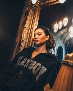 Playboy By CK Full Zip Club Hoodie Black sold by Culture Kings