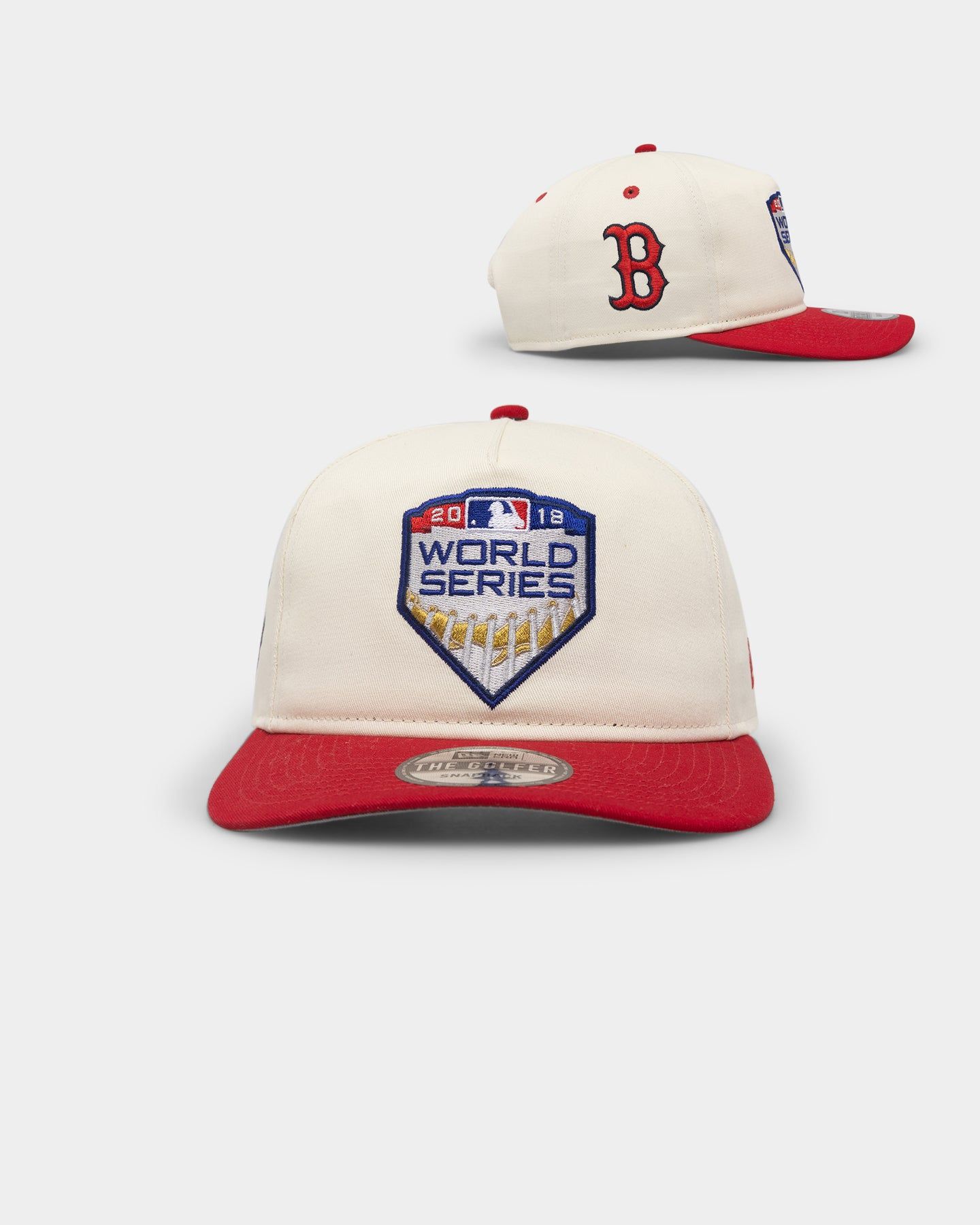 New Era Boston Red Sox '2010's World Series Through The Decades' 2018 World Series Golfer Snapback Chrome White sold by Culture Kings