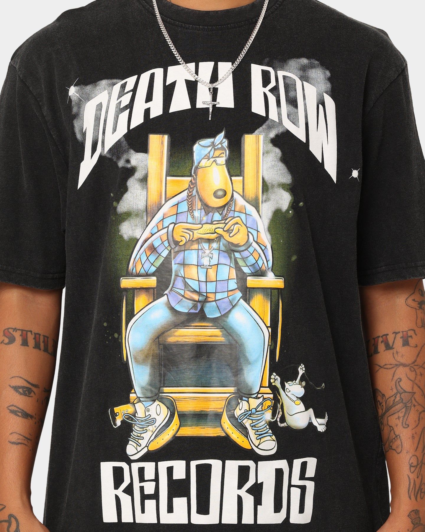 Deathrow Records Still Smokin Sublimated T-Shirt Black sold by Culture Kings product image thumbnail 3