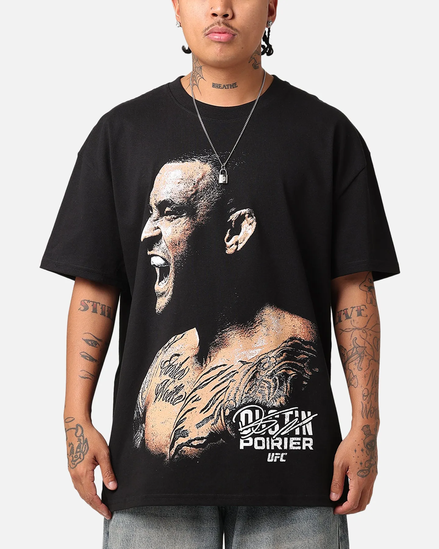UFC By Culture Kings Dustin Poirier Heavy T-Shirt Black sold by Culture Kings