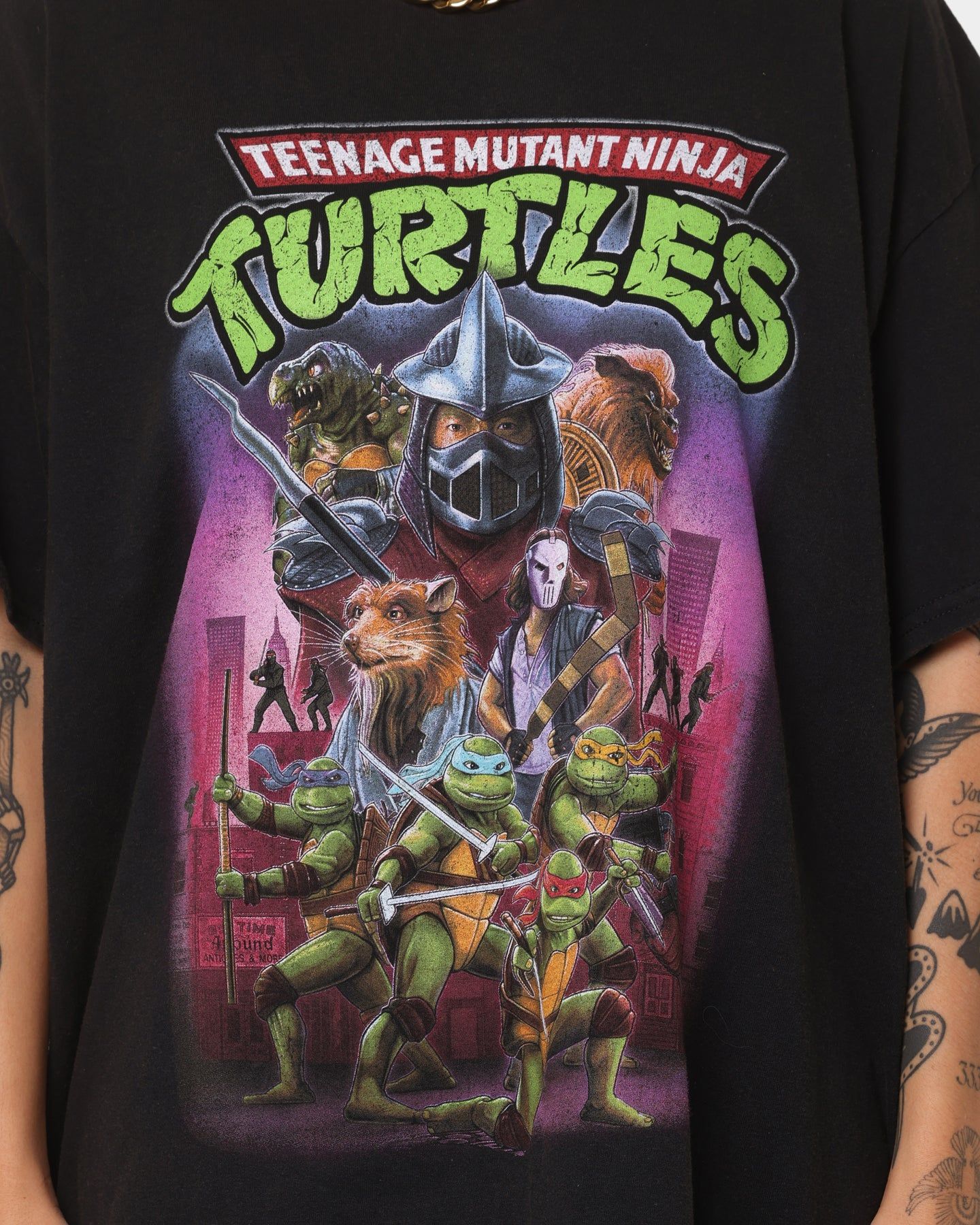 American Thrift American Thrift x Teenage Mutant Ninja Turtles Poster Vintage T-Shirt Vintage Black sold by Culture Kings product image thumbnail 3