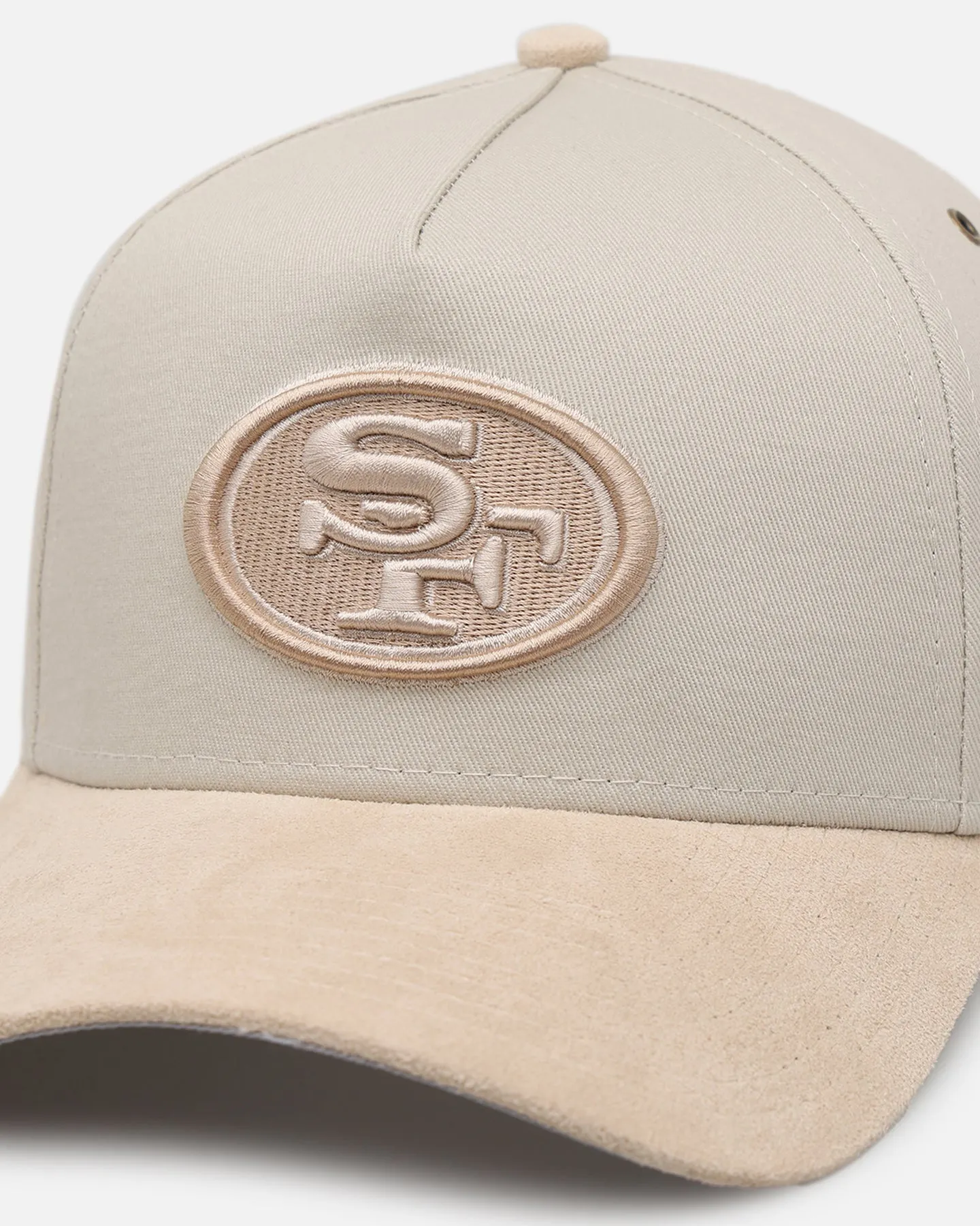 New Era San Francisco 49ers 'Cream Suede' 9FORTY A-Frame Strapback Stone/Oatmilk sold by Culture Kings product image thumbnail 2