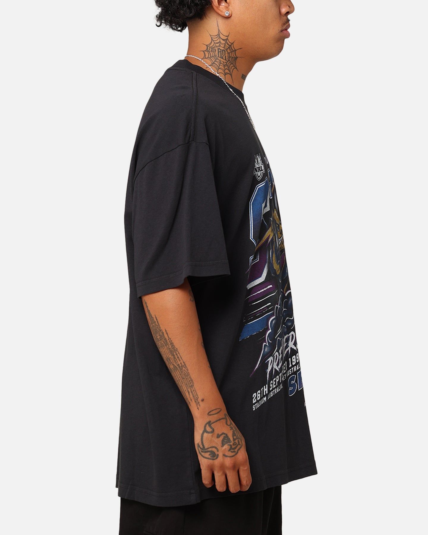 Mitchell & Ness Melbourne Storm Premiers 1999 Season T-Shirt Faded Black sold by Culture Kings product image thumbnail 4