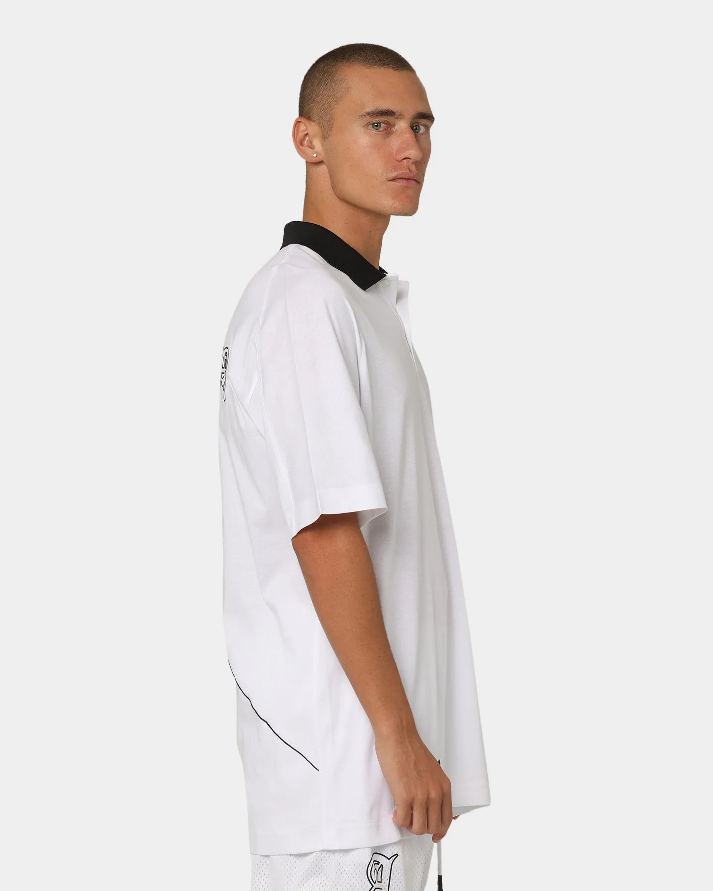 The Anti Order Military Oversized Polo Shirt White/Black sold by Culture Kings product image thumbnail 5