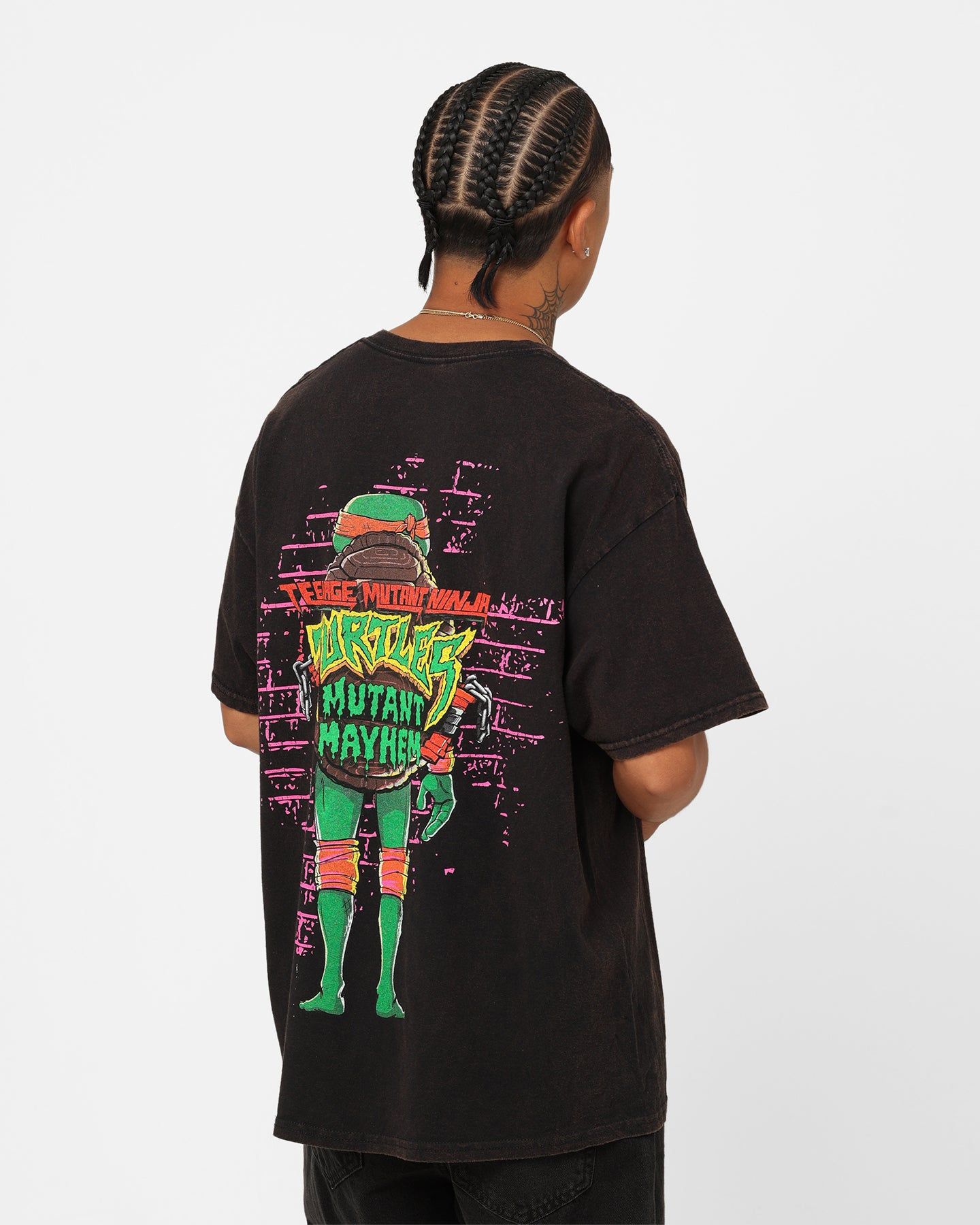 Goat Crew X Teenage Mutant Ninja Turtles Michelangelo Vintage T-Shirt Black Wash sold by Culture Kings product image thumbnail 2