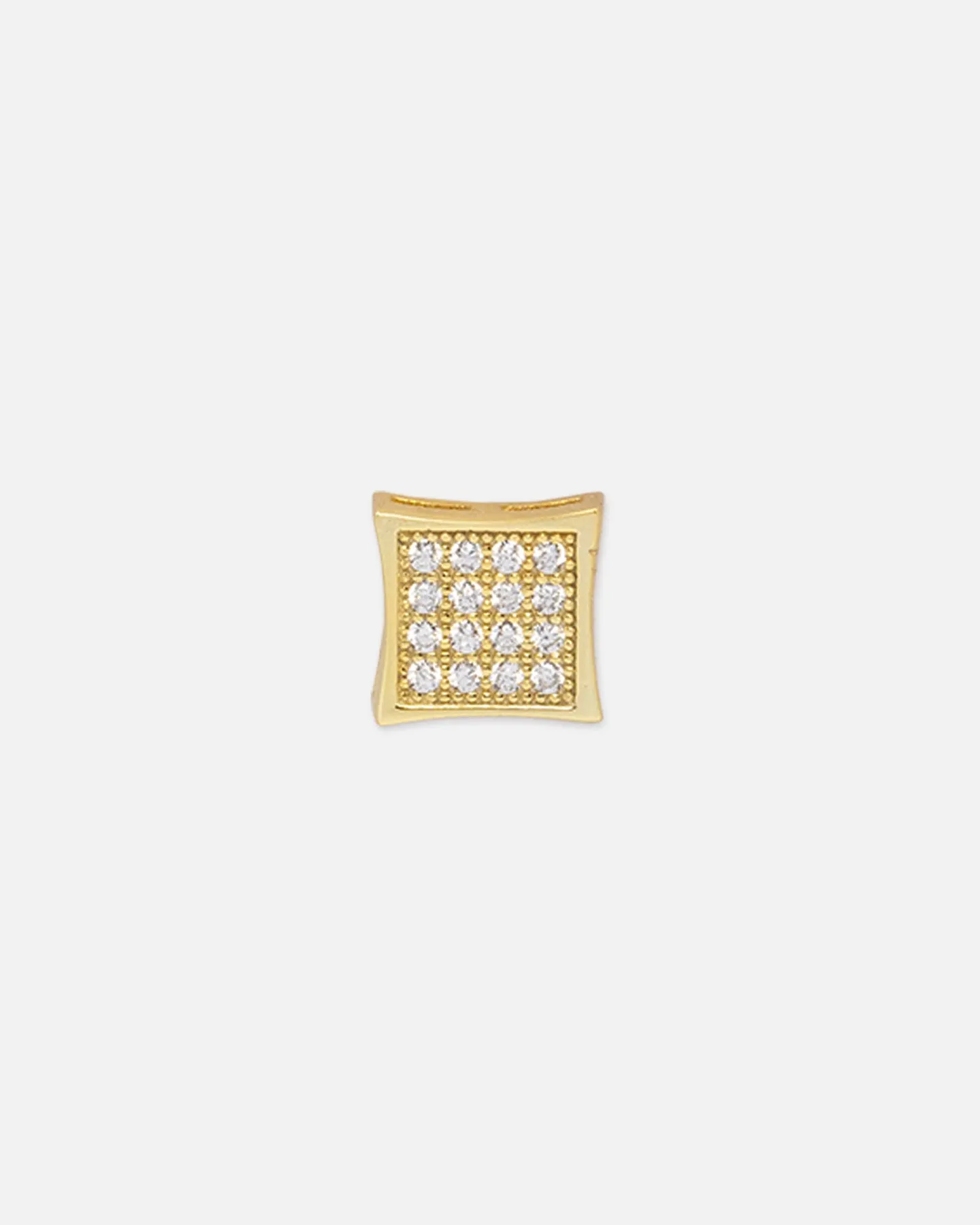 Saint Morta Concave Square Earring Iced Gold sold by Culture Kings product image thumbnail 4
