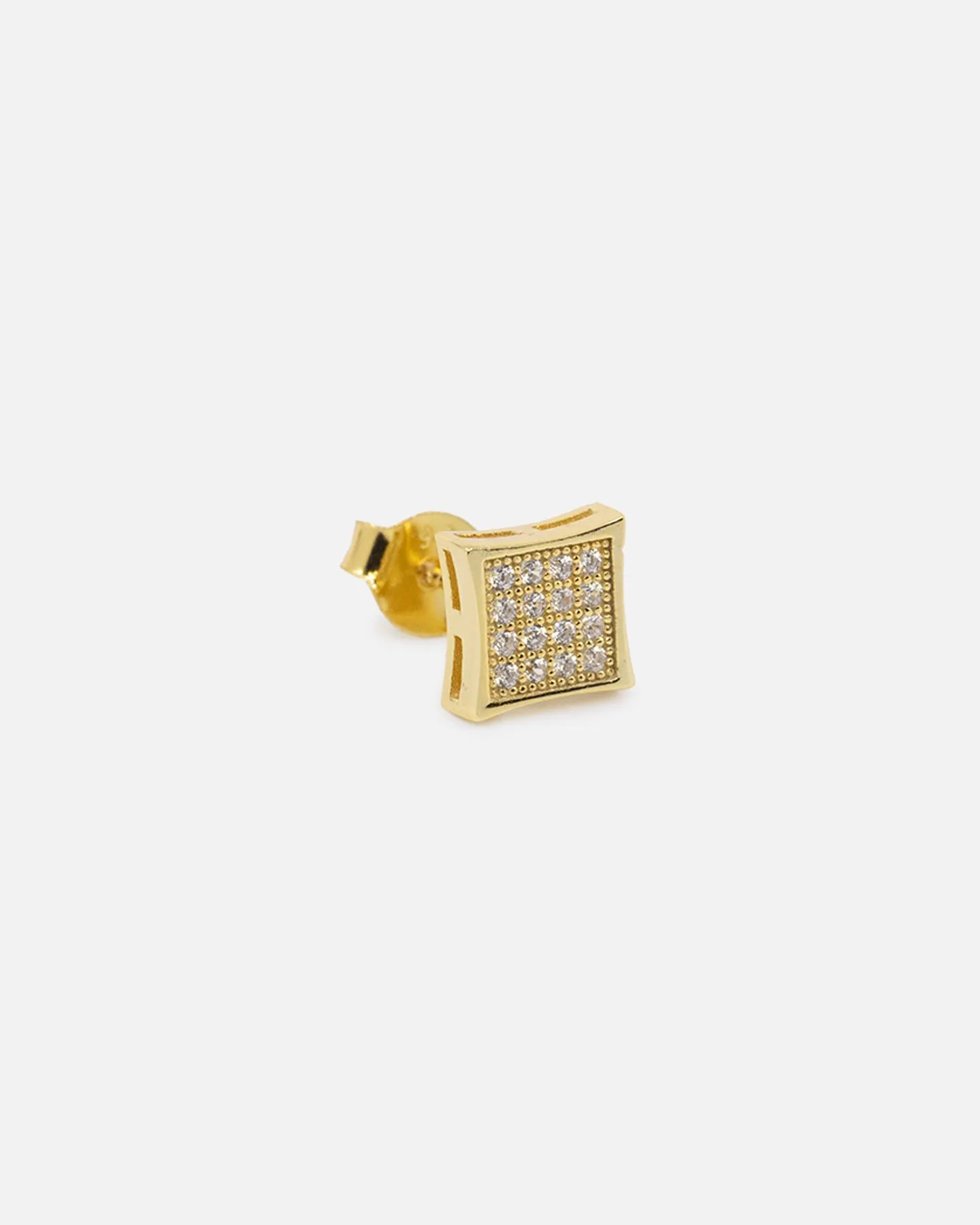 Saint Morta Concave Square Earring Iced Gold sold by Culture Kings product image thumbnail 5