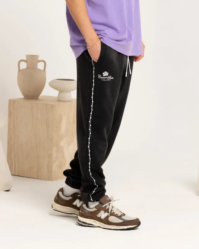 Carre Thorny Sweatpants Washed Black sold by Culture Kings