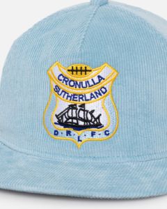 New Era Cronulla-Sutherland Sharks 'NRL Retro Logo' Golfer Snapback OTC sold by Culture Kings