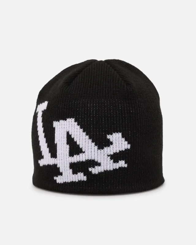 New Era Los Angeles Dodgers Knitted Skully Beanie Black sold by Culture Kings