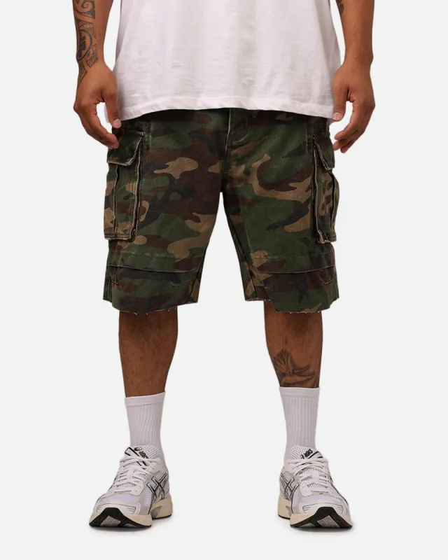 MNML Ultra Baggy Ruff Pocket Camo Shorts Hunter Camo sold by Culture Kings