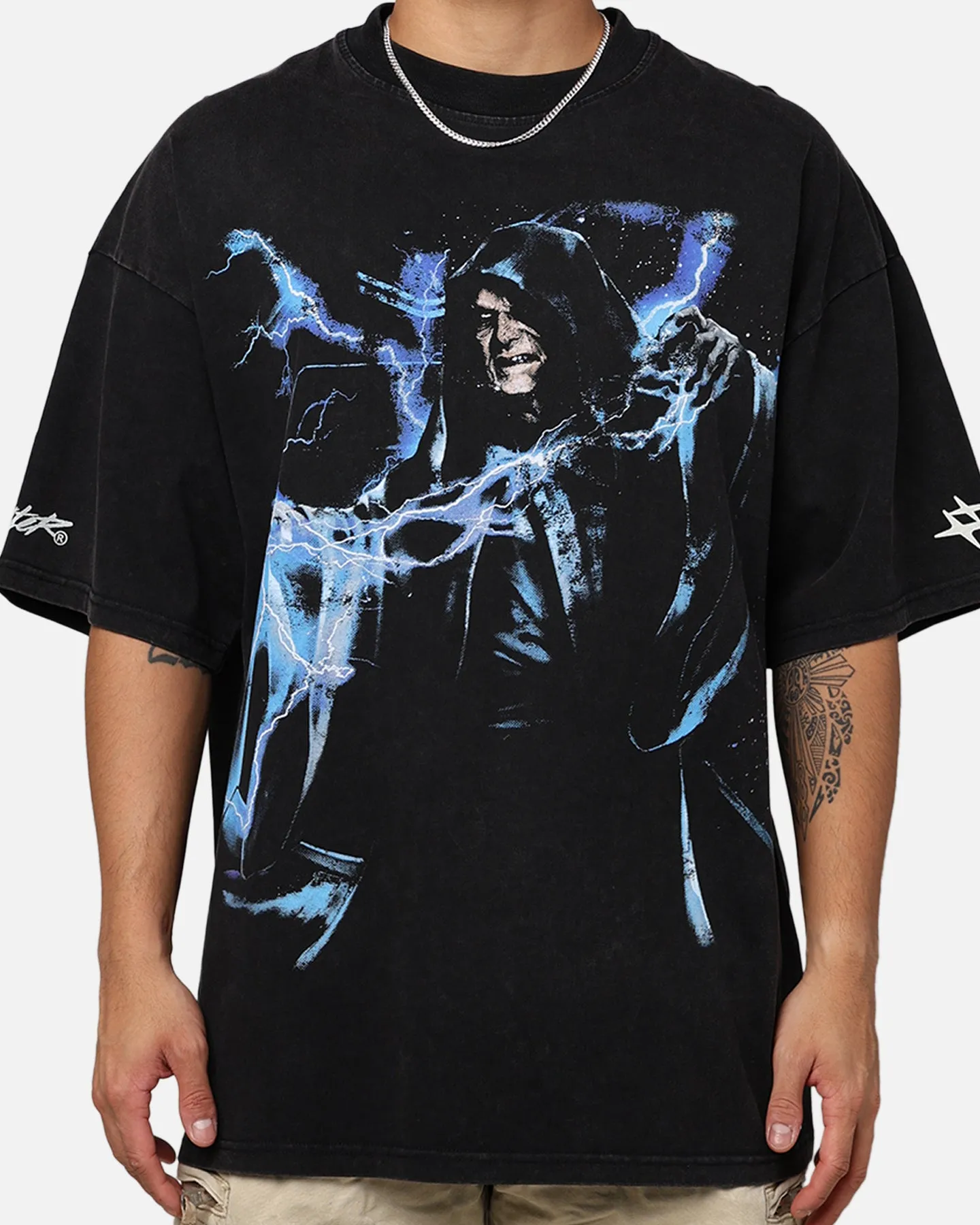 Star Wars Darth Sidious T-Shirt Black Acid Wash sold by Culture Kings product image thumbnail 4