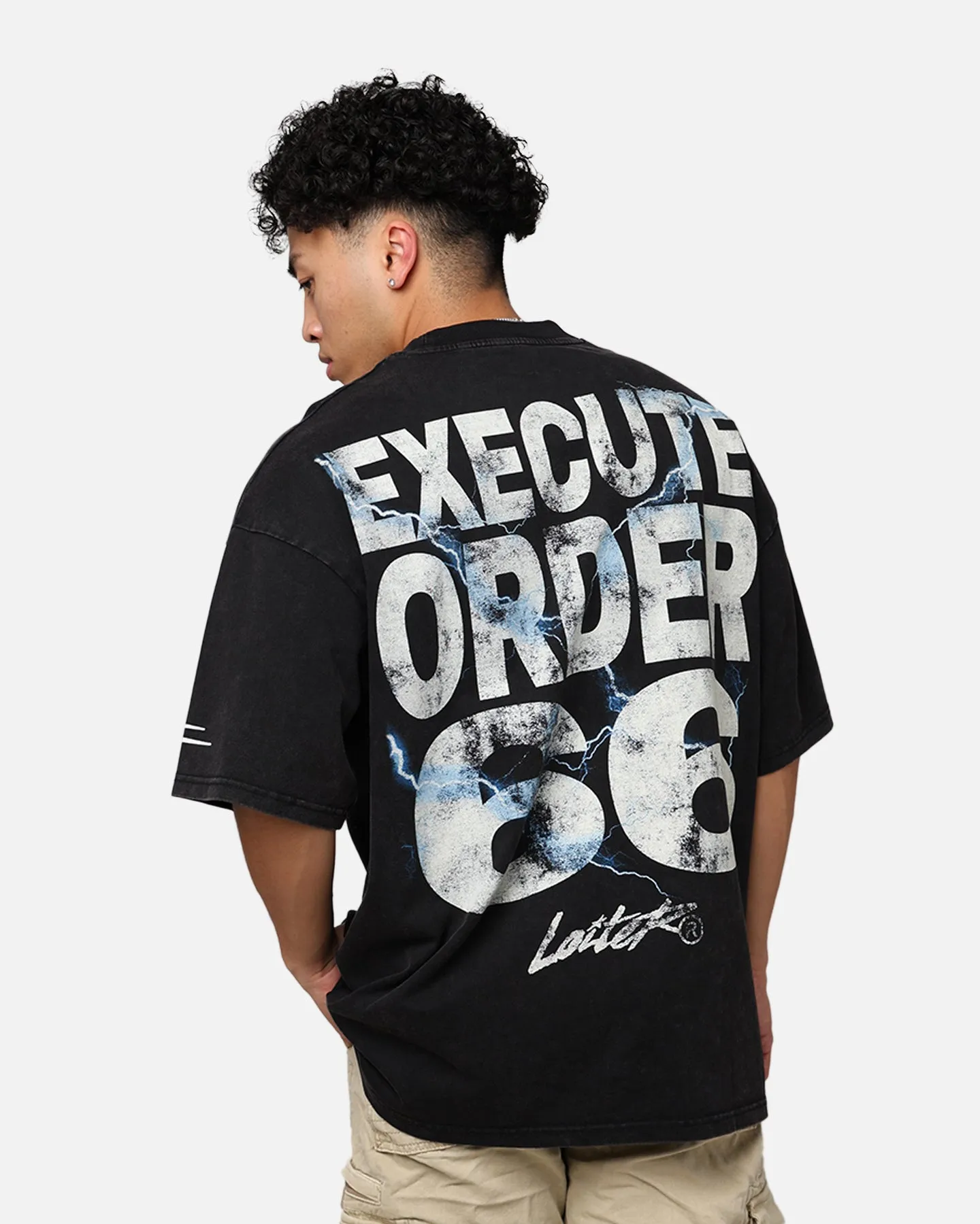 Star Wars Darth Sidious T-Shirt Black Acid Wash sold by Culture Kings