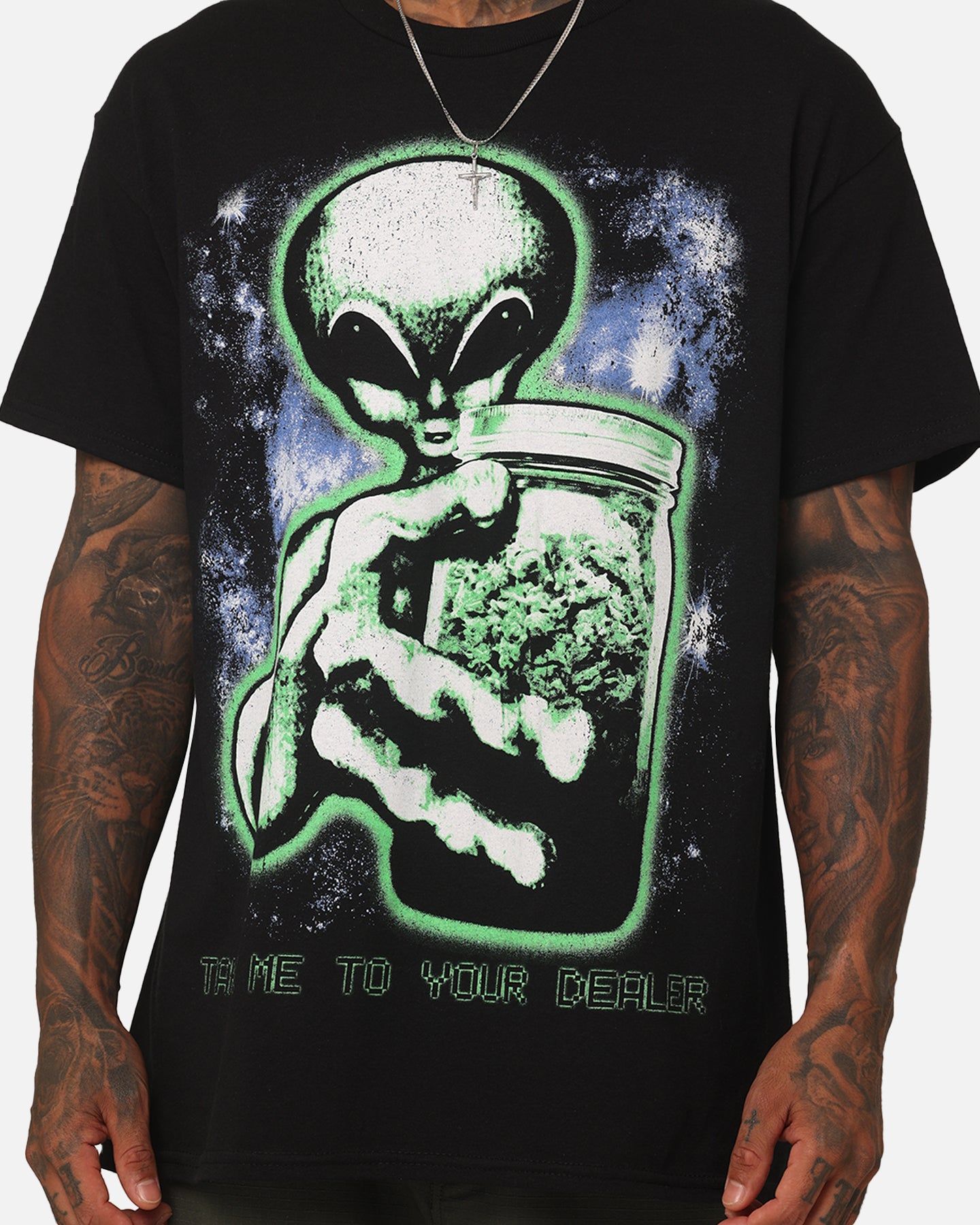 Goat Crew 420 Alien T-Shirt Black sold by Culture Kings product image thumbnail 3