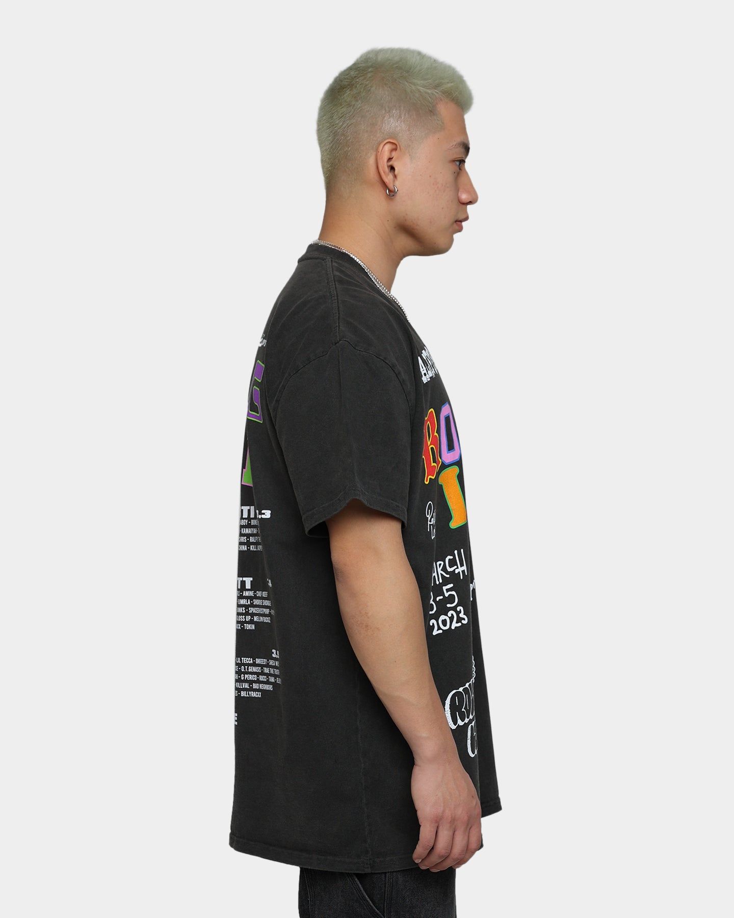 Rolling Loud Rolling Loud Line Up Vintage T-Shirt Black Wash sold by Culture Kings product image thumbnail 6