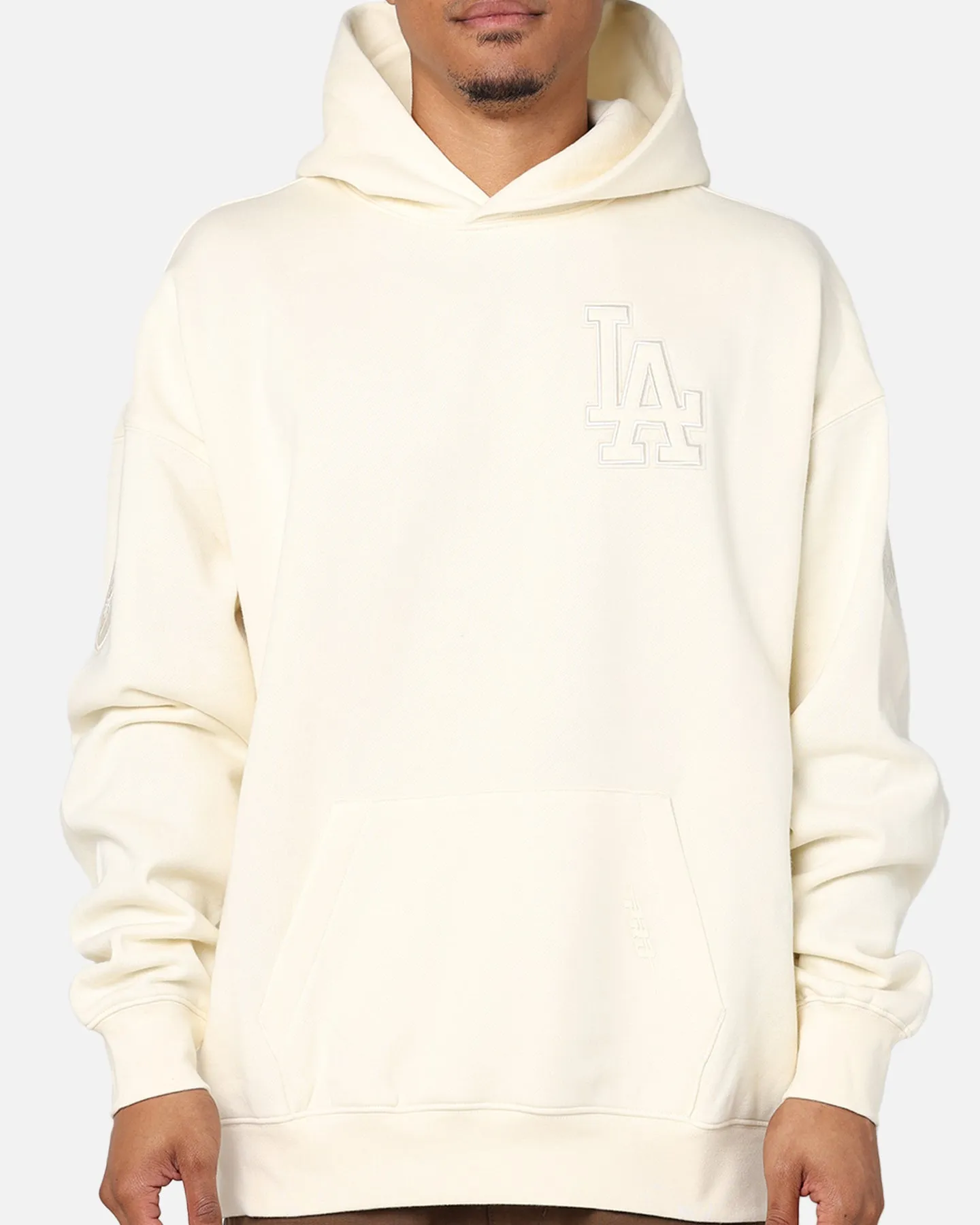 Pro Standard Los Angeles Dodgers Drop Shoulder Hoodie Eggshell sold by Culture Kings product image thumbnail 2