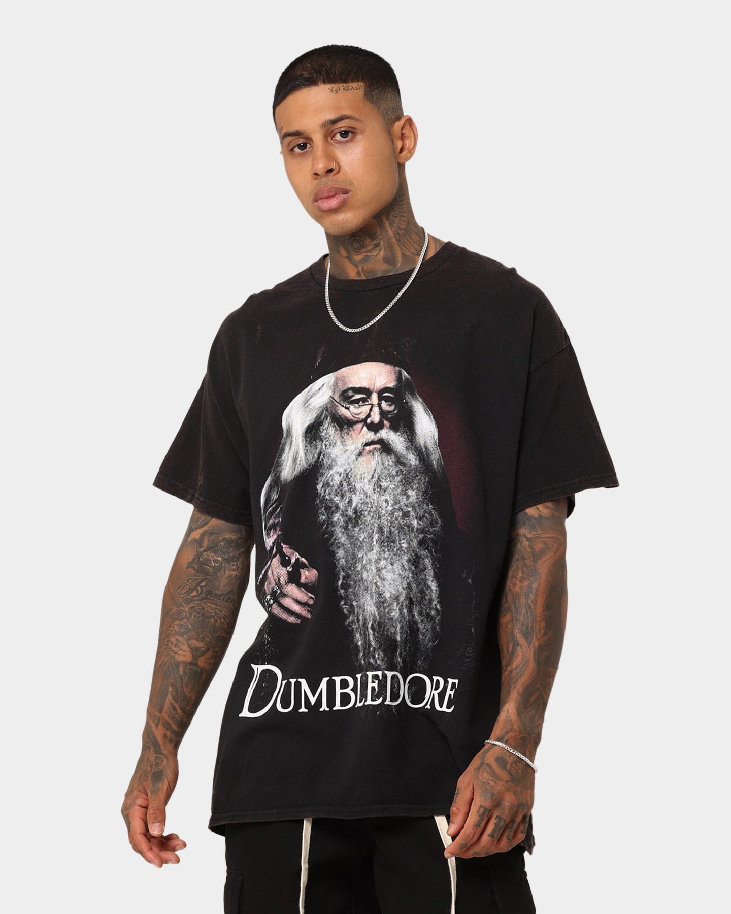 American Thrift X Harry Potter Dumbledore Vintage T-Shirt Black Wash sold by Culture Kings