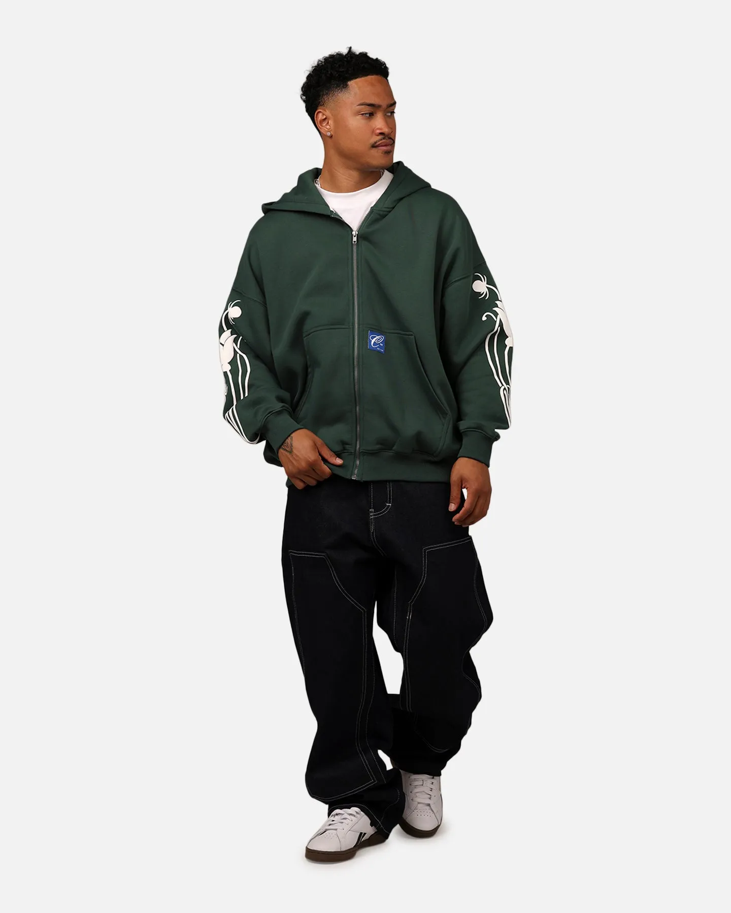Carre Nouveau Fill Zip Hoodie Green sold by Culture Kings product image thumbnail 3