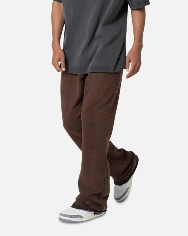 MNML Washed Flare Sweatpants Brown sold by Culture Kings