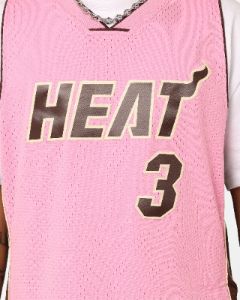 Mitchell & Ness Miami Heat Dwyane Wade Brown Sugar Bacon Swing Jersey Pink sold by Culture Kings