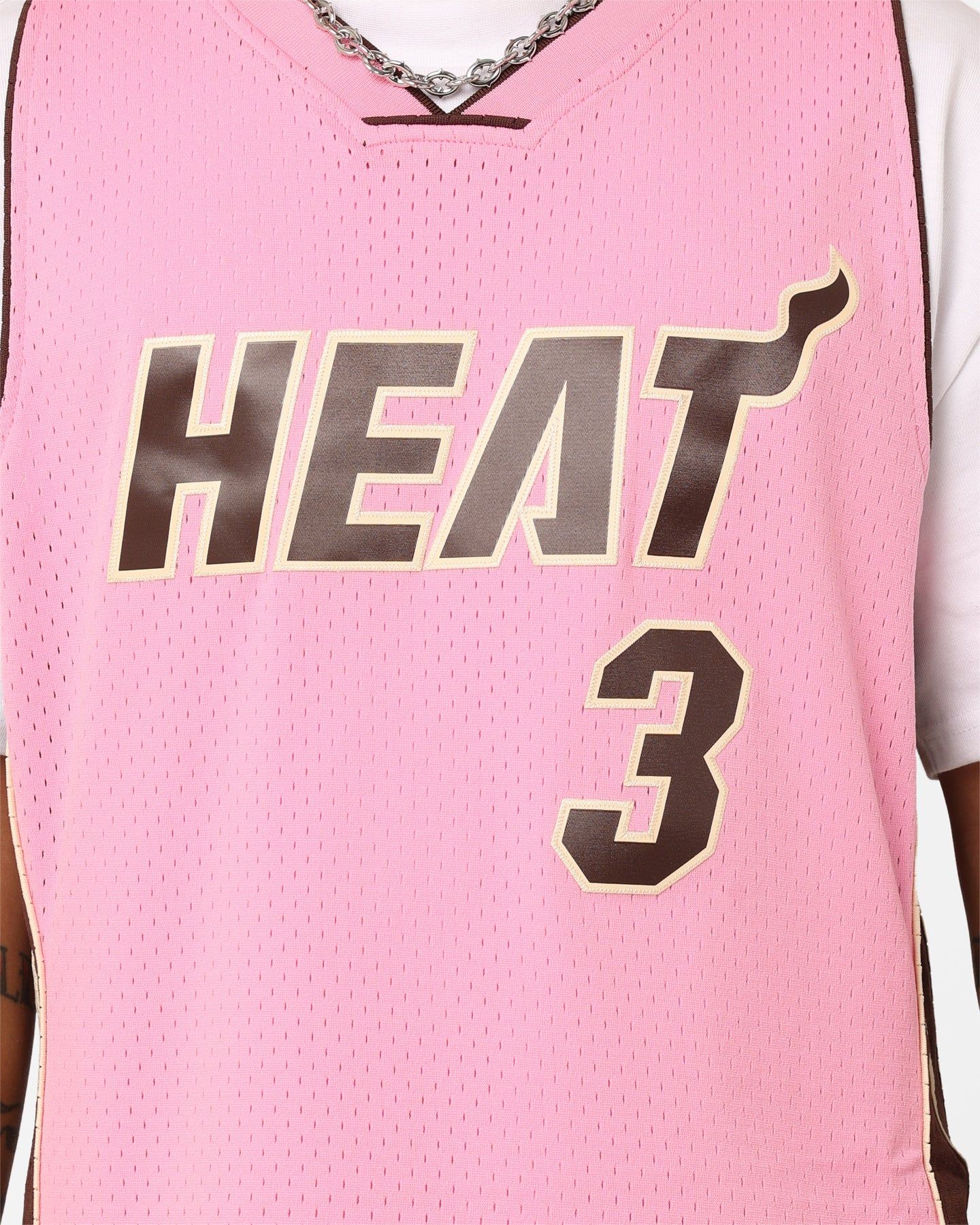 Mitchell & Ness Miami Heat Dwyane Wade Brown Sugar Bacon Swing Jersey Pink sold by Culture Kings product image thumbnail 4