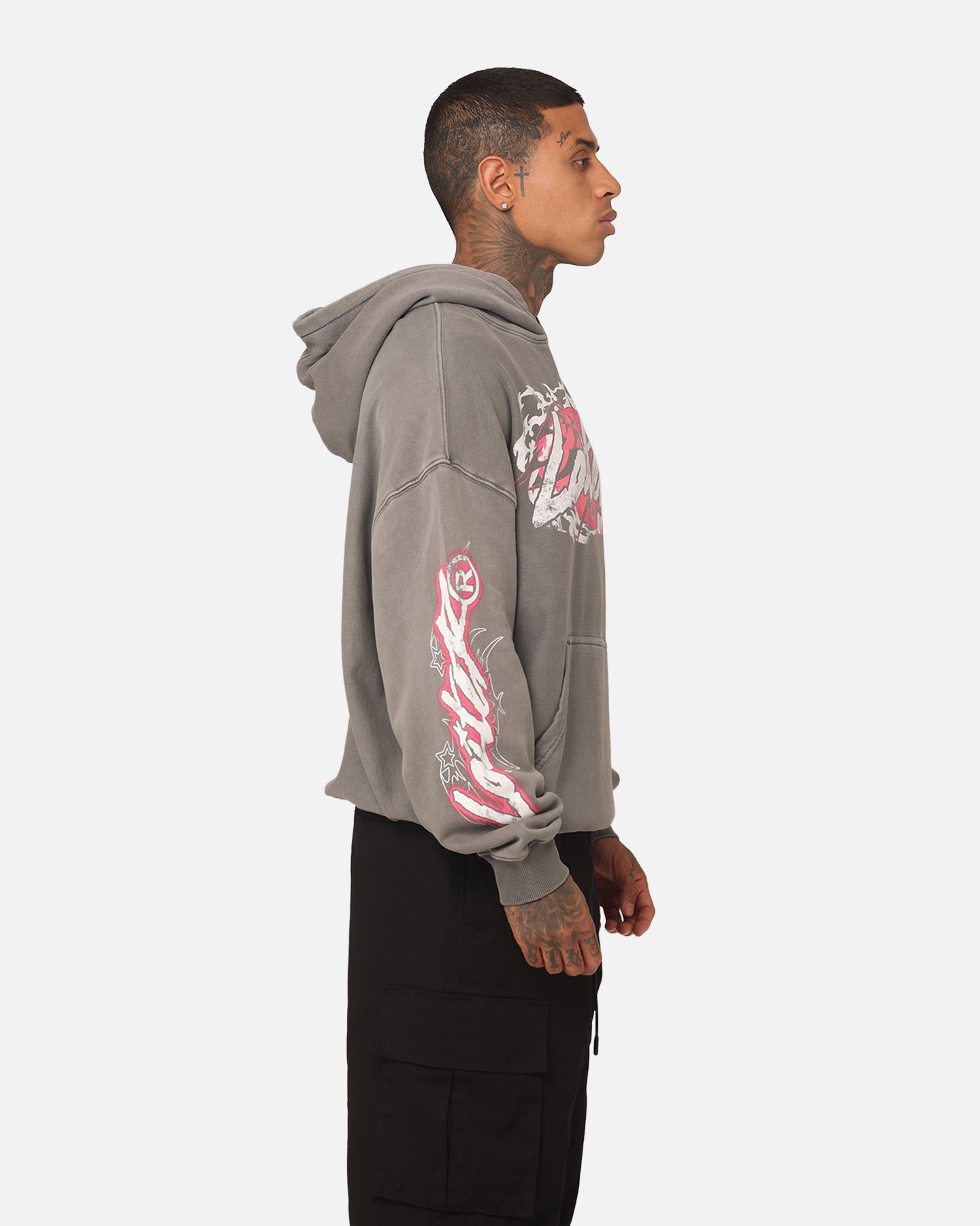 Loiter Wave Break Vintage Hoodie Charcoal sold by Culture Kings product image thumbnail 5