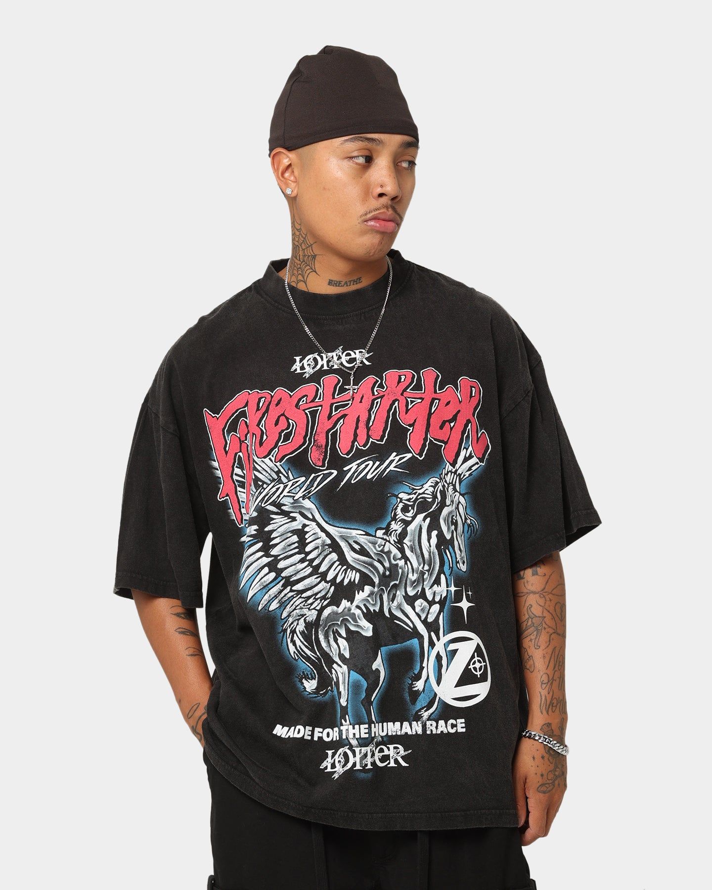 Loiter Firestarter Tour Vintage T-Shirt Vintage Black sold by Culture Kings product image thumbnail 2