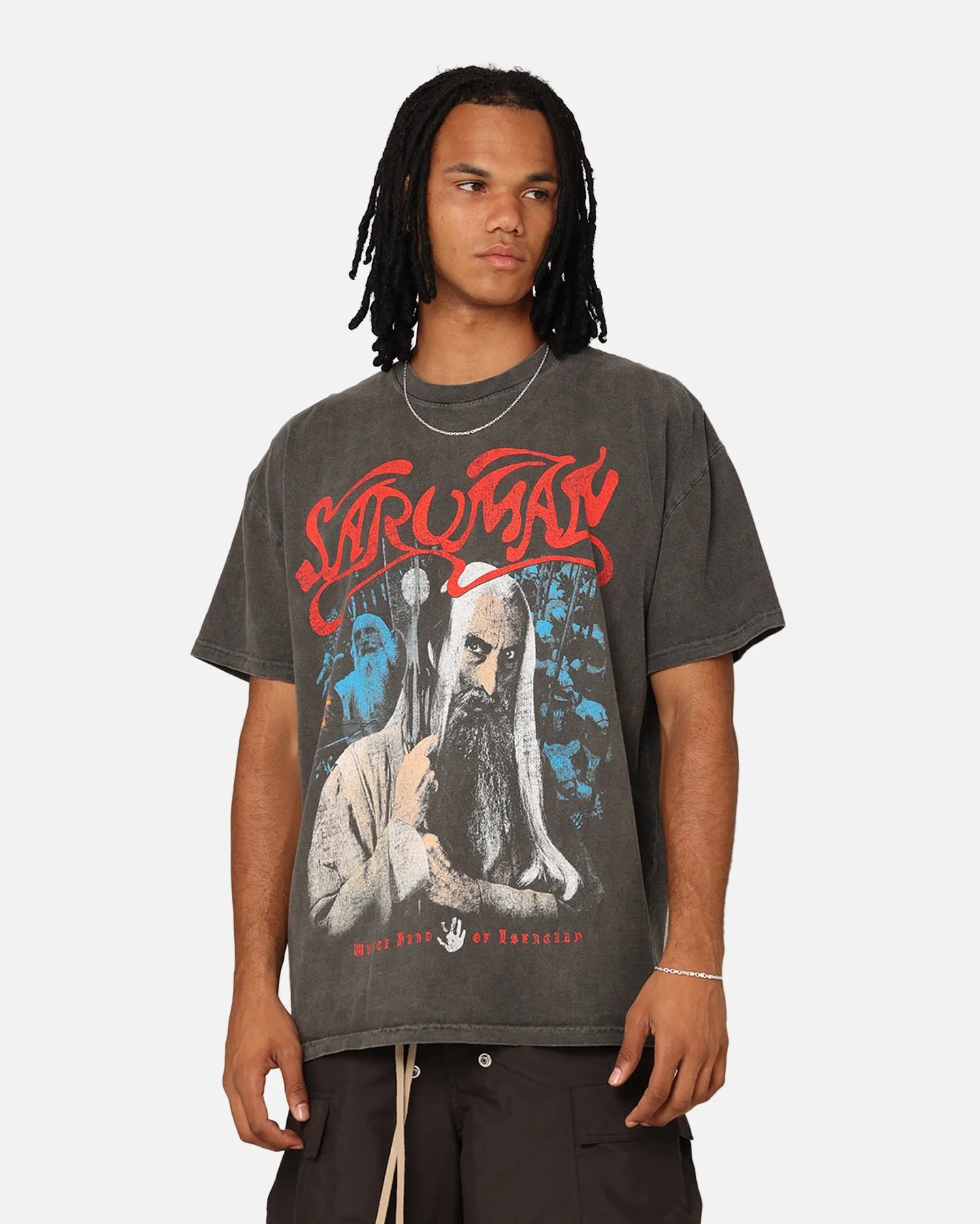 American Thrift X Lord Of The Rings Saruman Heavyweight T-Shirt Black Wash sold by Culture Kings