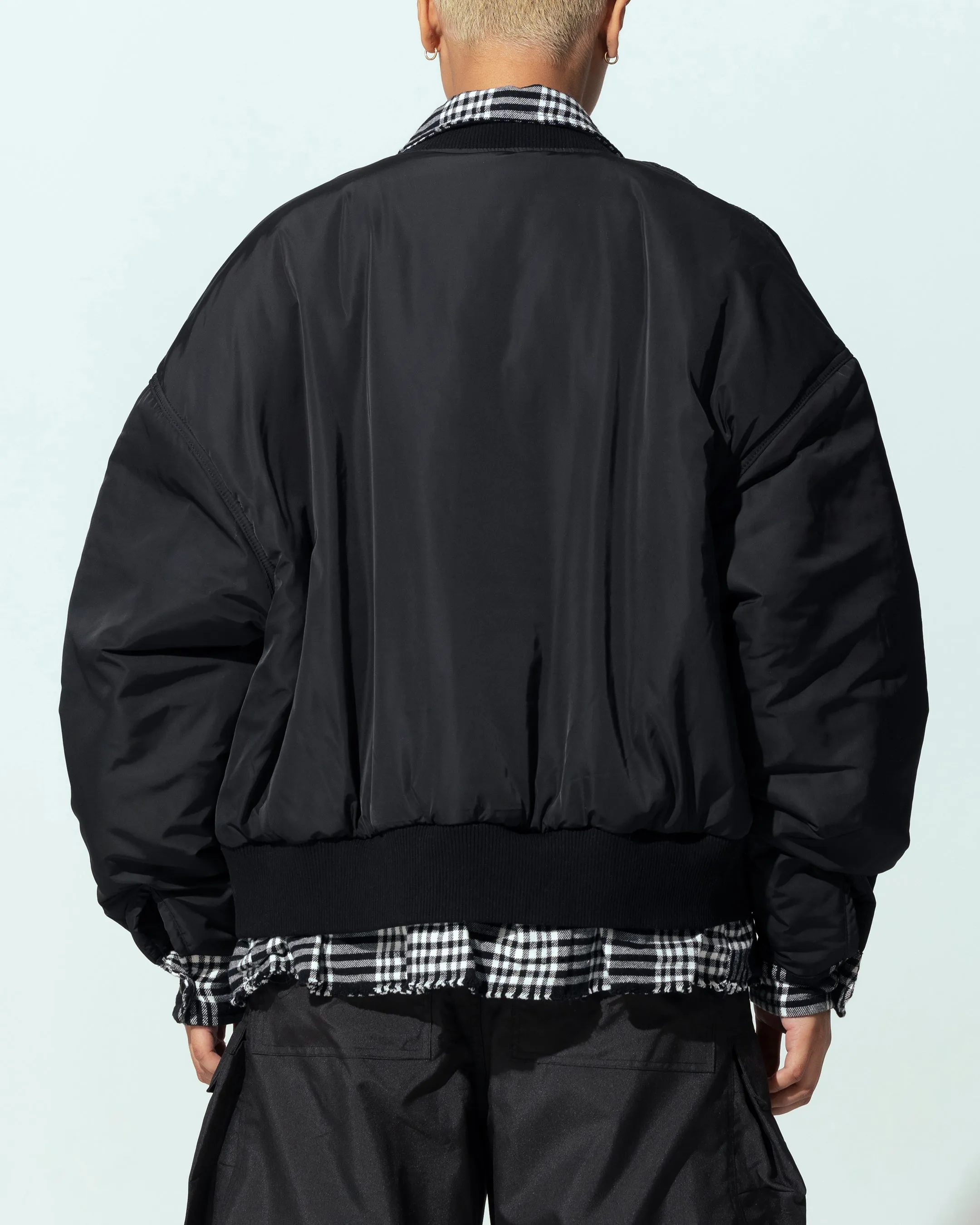 Loiter Shadow Layered Bomber Jacket Black sold by Culture Kings product image thumbnail 2