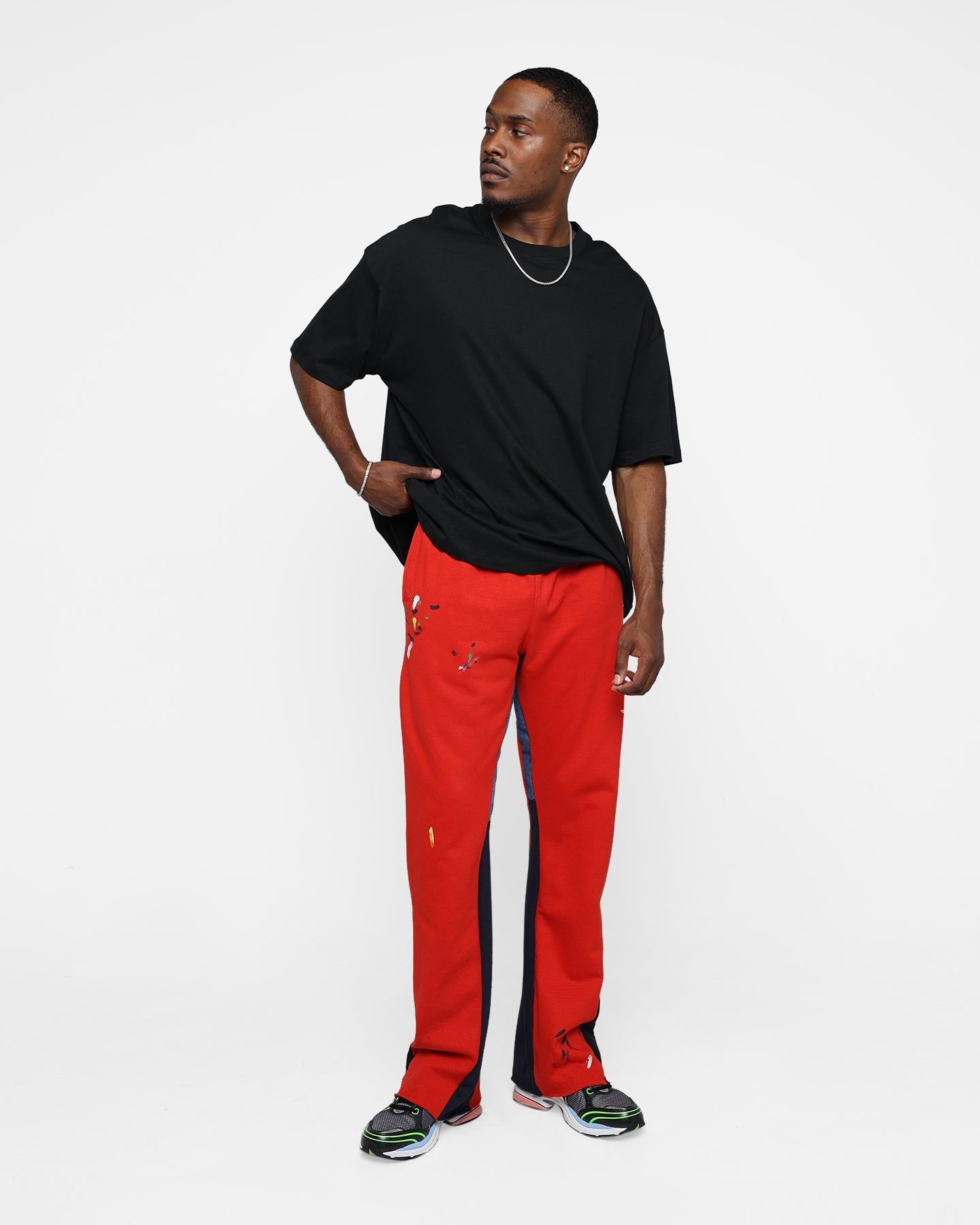 MNML Contrast Bootcut Sweat Pants Red sold by Culture Kings product image thumbnail 2