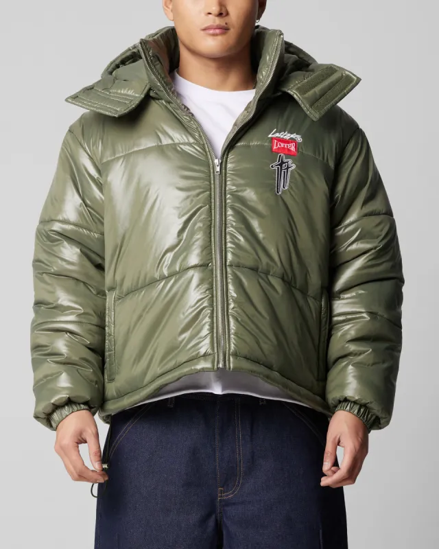 Loiter Star Born Puffer Jacket Green sold by Culture Kings