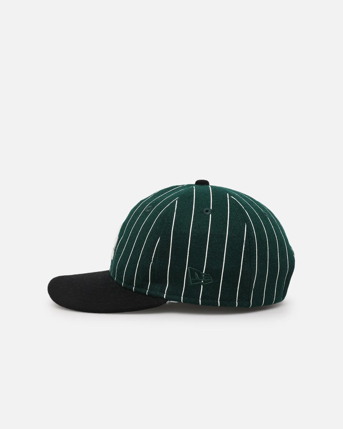 New Era Los Angeles Dodgers 9FIFTY Retro Melton Pinstripe Strapback Dark Green/Black sold by Culture Kings product image thumbnail 4