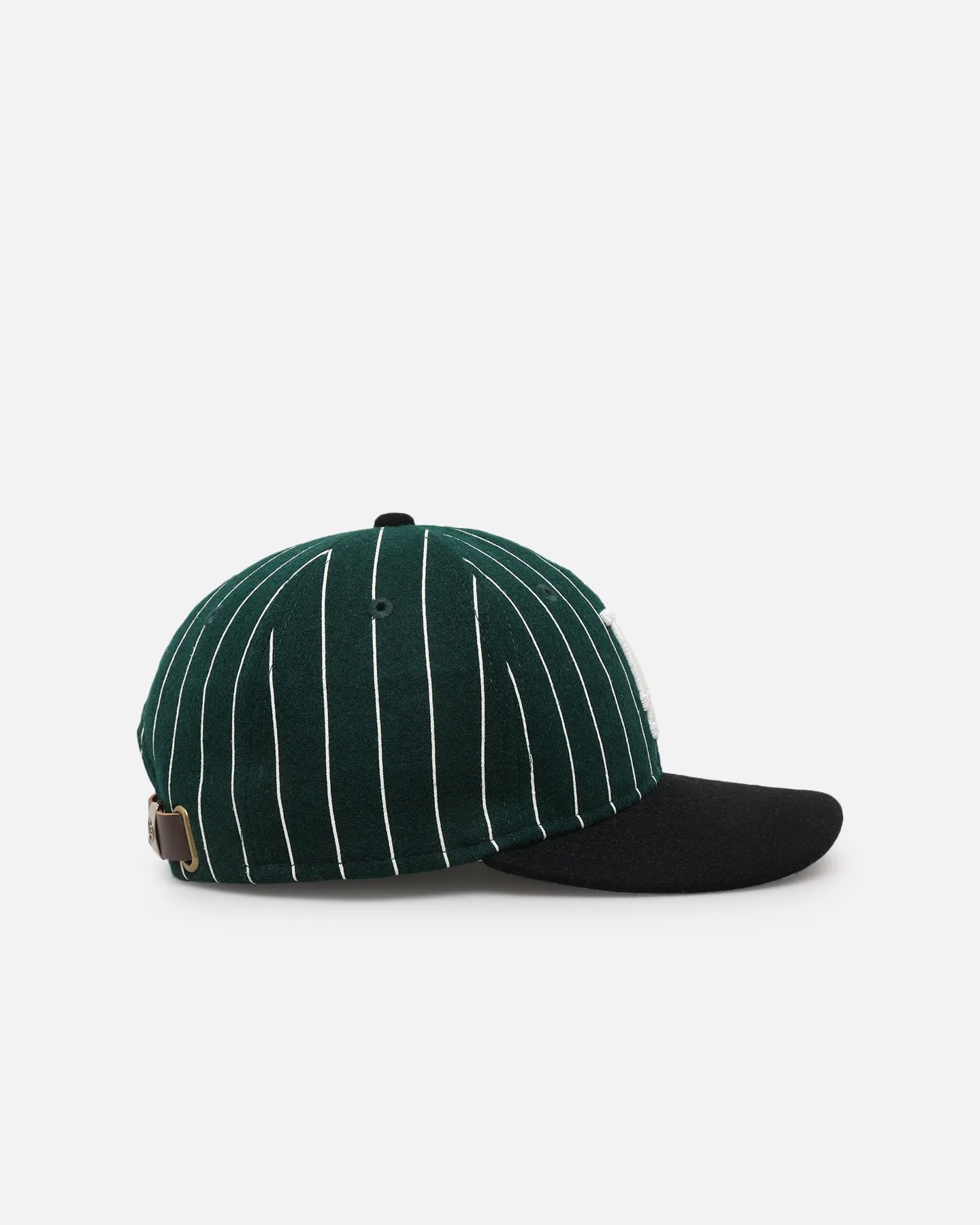 New Era Los Angeles Dodgers 9FIFTY Retro Melton Pinstripe Strapback Dark Green/Black sold by Culture Kings product image thumbnail 3