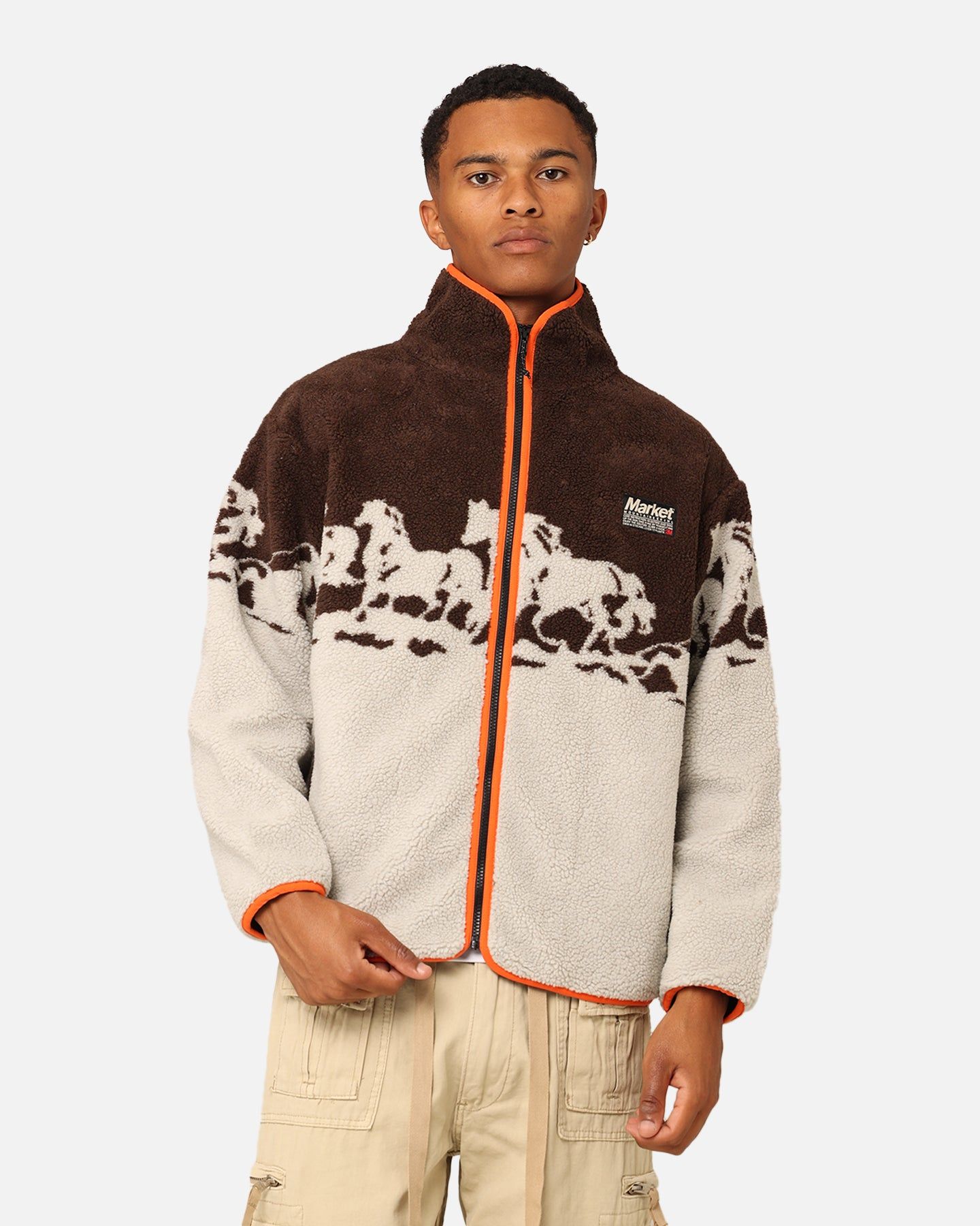 Market Sequoia Polar Fleece Jacket Multi sold by Culture Kings