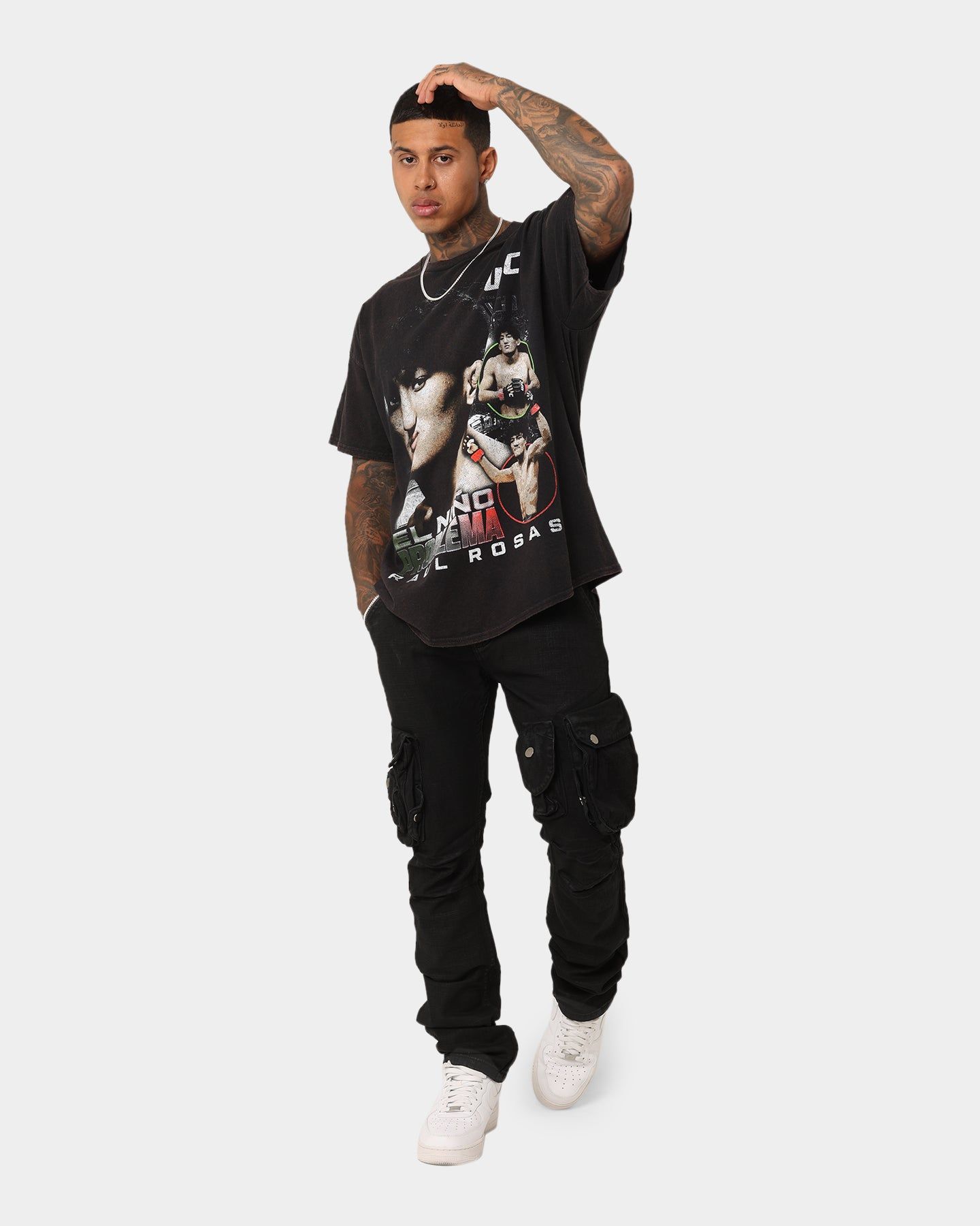 Goat Crew X UFC Raul Rosas Jr Vintage T-Shirt Black Wash sold by Culture Kings product image thumbnail 2