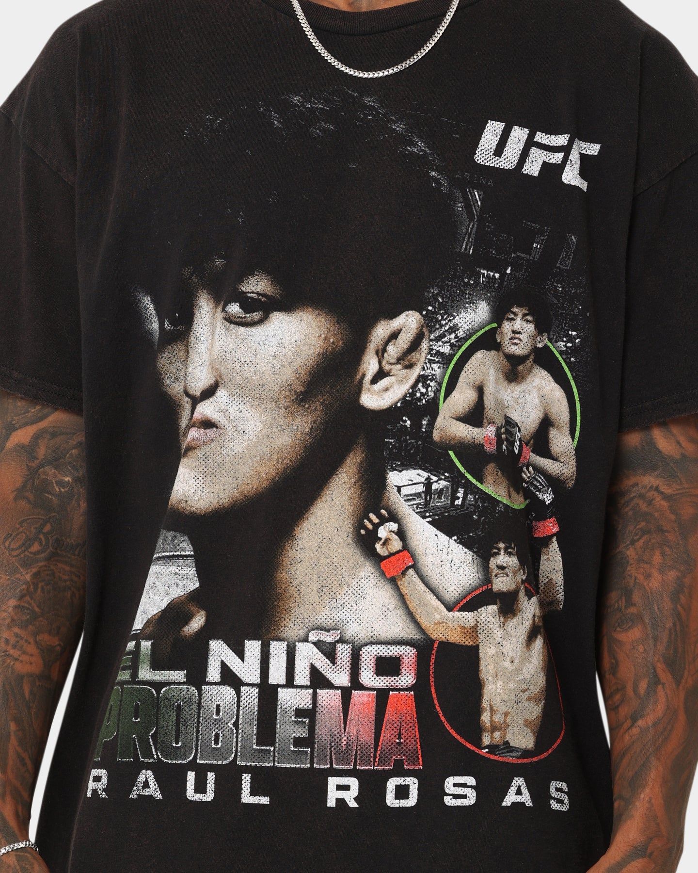 Goat Crew X UFC Raul Rosas Jr Vintage T-Shirt Black Wash sold by Culture Kings product image thumbnail 3