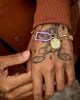 Wild for the Weekend Slam Dunk Basketball Bracelet Purple/Yellow/Gold sold by Culture Kings