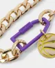 Wild for the Weekend Slam Dunk Basketball Bracelet Purple/Yellow/Gold sold by Culture Kings