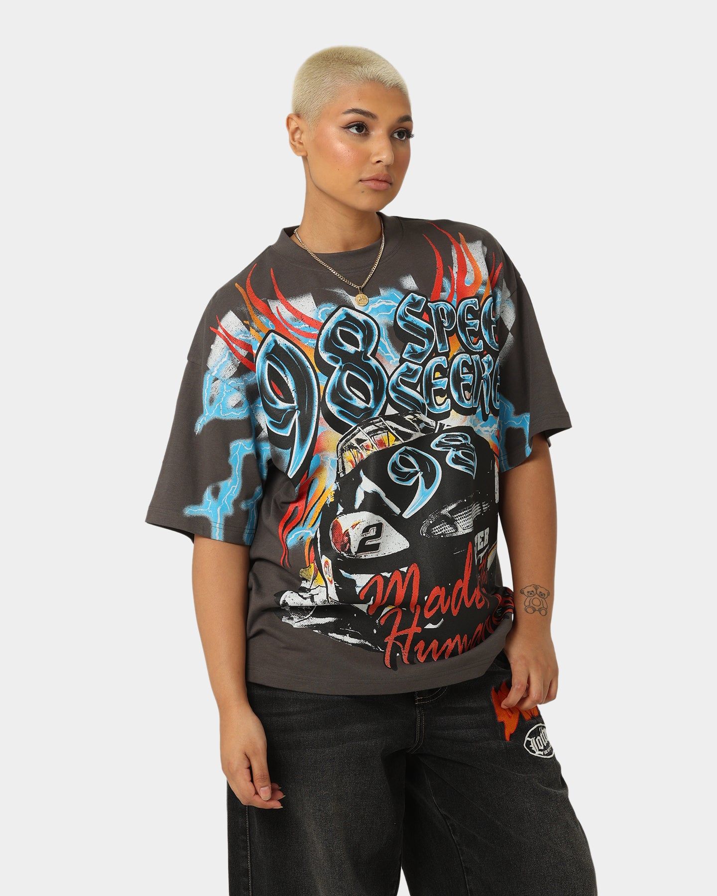 Loiter Speed Seeker Vintage T-Shirt Charcoal sold by Culture Kings product image thumbnail 6