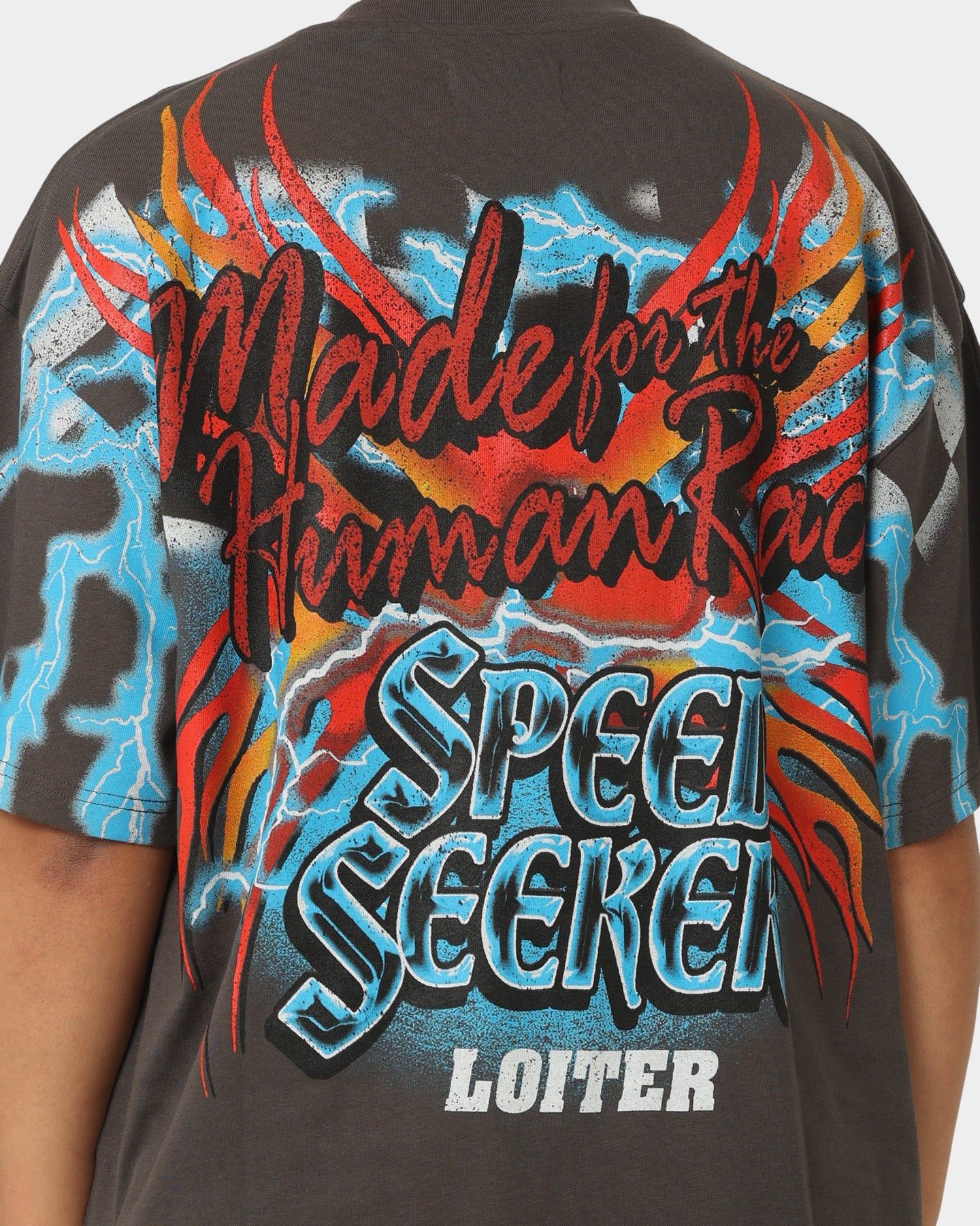 Loiter Speed Seeker Vintage T-Shirt Charcoal sold by Culture Kings product image thumbnail 5