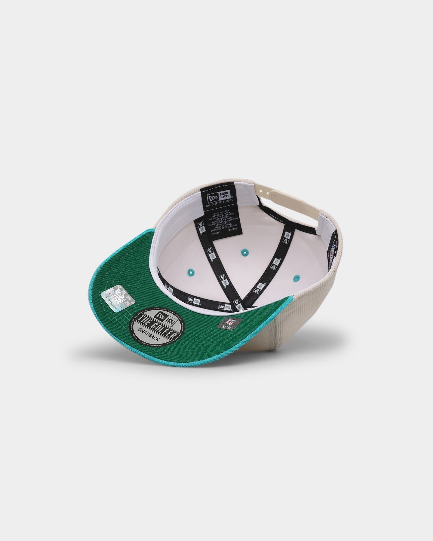 New Era Miami Dolphins 'Chrome Corduroy Throwback Script' Golfer Snapback Chrome White sold by Culture Kings product image thumbnail 6